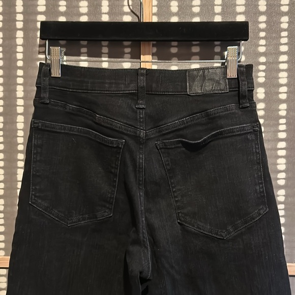 Madewell The Perfect Vintage Black Wide-Leg Jeans Size 28 - Picture 7 of 12
